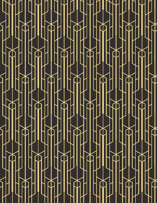 Store enrouleur Motif jaune