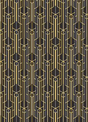 Store enrouleur Motif jaune