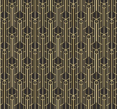 Store enrouleur Motif jaune