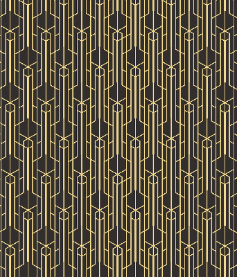 Store enrouleur Motif jaune