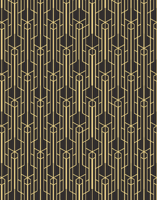 Store enrouleur Motif jaune