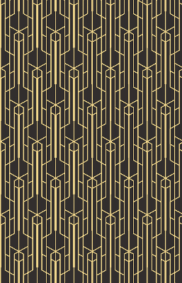 Store enrouleur Motif jaune