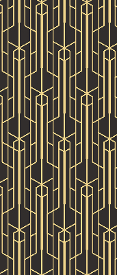 Store enrouleur Motif jaune