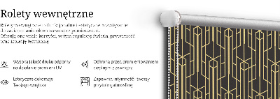 Store enrouleur Motif jaune