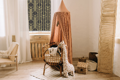 Store enrouleur Motif jaune