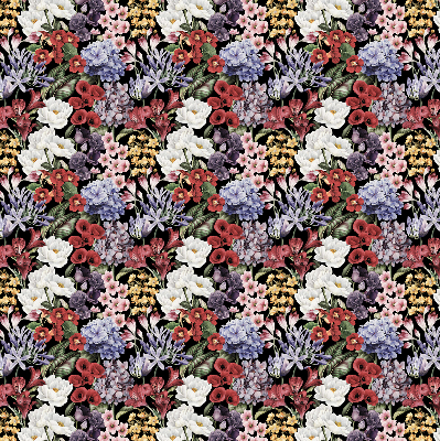 Store intérieur Fleurs colorées