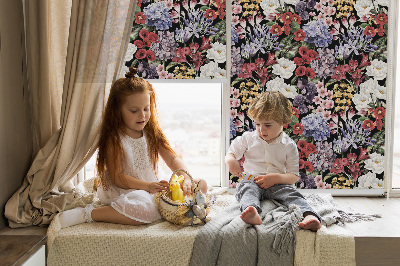 Store intérieur Fleurs colorées