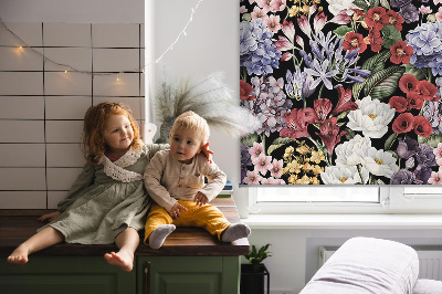 Store intérieur Fleurs colorées