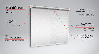 Store intérieur Motif triangulaire gris