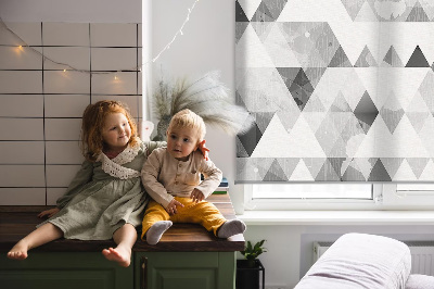 Store intérieur Motif triangulaire gris