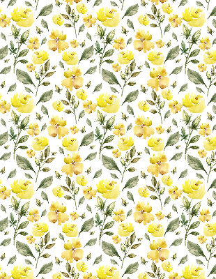 Store enrouleur Fleurs jaunes