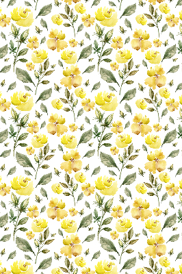 Store enrouleur Fleurs jaunes