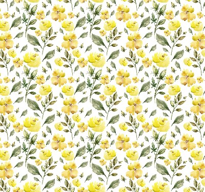 Store enrouleur Fleurs jaunes