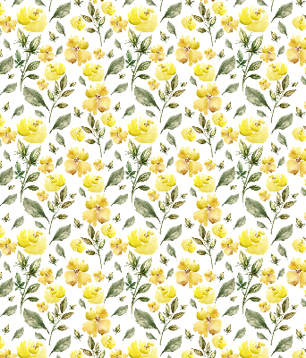 Store enrouleur Fleurs jaunes