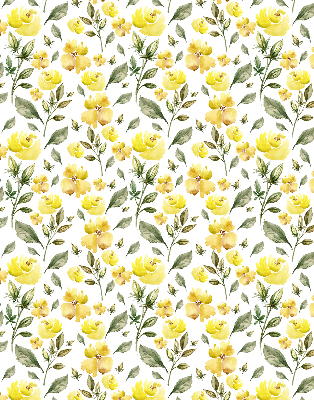 Store enrouleur Fleurs jaunes