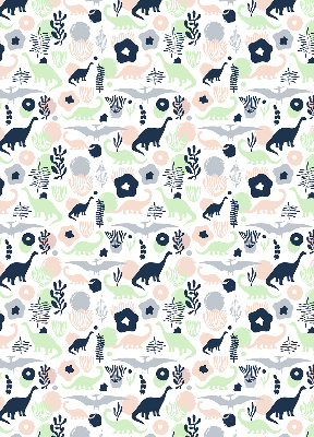 Store intérieur Dinosaures colorés