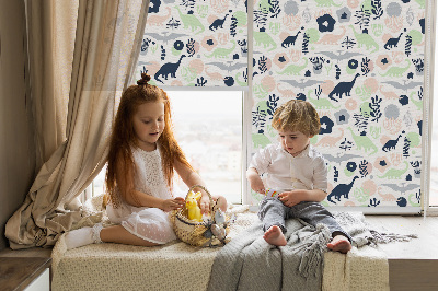 Store intérieur Dinosaures colorés