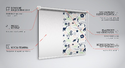 Store intérieur Dinosaures colorés