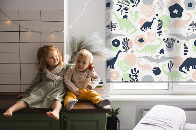 Store intérieur Dinosaures colorés