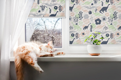 Store intérieur Dinosaures colorés