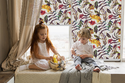 Store enrouleur Fleurs colorées