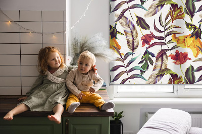 Store enrouleur Fleurs colorées