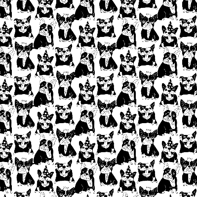 Store enrouleur Chiens dessinés