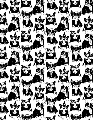 Store enrouleur Chiens dessinés