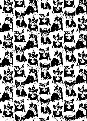 Store enrouleur Chiens dessinés