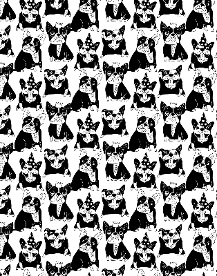 Store enrouleur Chiens dessinés