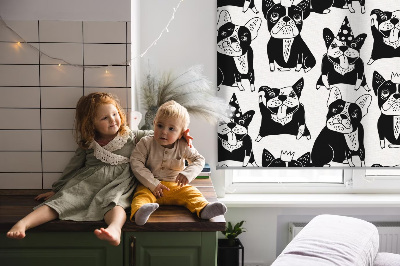 Store enrouleur Chiens dessinés