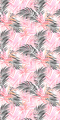 Store intérieur Feuilles roses et noires