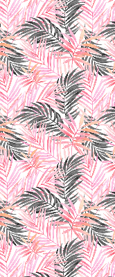 Store intérieur Feuilles roses et noires