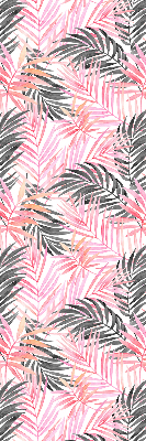 Store intérieur Feuilles roses et noires