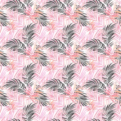 Store intérieur Feuilles roses et noires