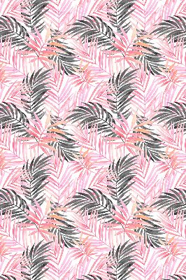 Store intérieur Feuilles roses et noires