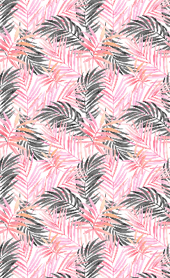 Store intérieur Feuilles roses et noires