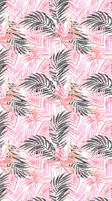 Store intérieur Feuilles roses et noires