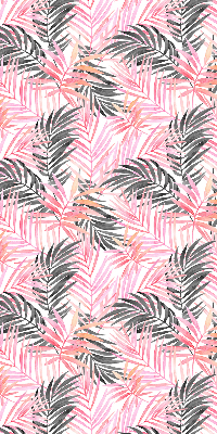 Store intérieur Feuilles roses et noires