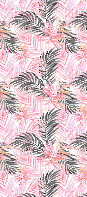 Store intérieur Feuilles roses et noires