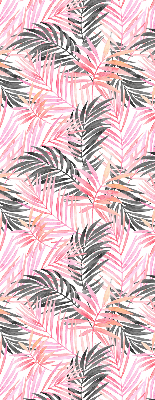 Store intérieur Feuilles roses et noires