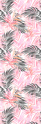 Store intérieur Feuilles roses et noires