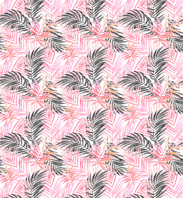 Store intérieur Feuilles roses et noires