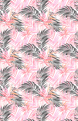 Store intérieur Feuilles roses et noires