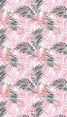 Store intérieur Feuilles roses et noires