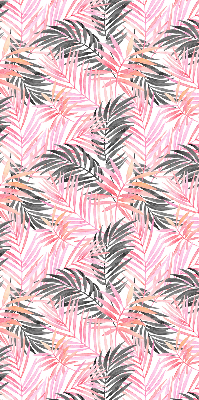 Store intérieur Feuilles roses et noires