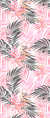 Store intérieur Feuilles roses et noires