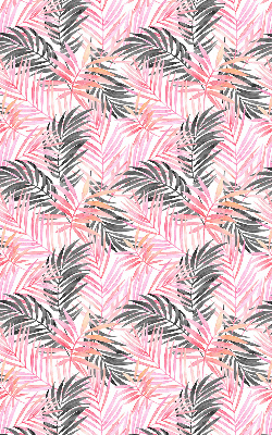 Store intérieur Feuilles roses et noires