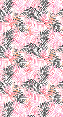 Store intérieur Feuilles roses et noires