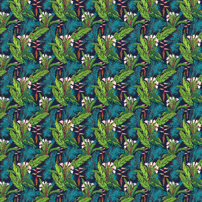 Store enrouleur Plantes exotiques